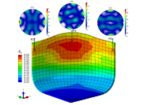 Large scale forming simulation by using DAMASK-based crystal plasticity methods