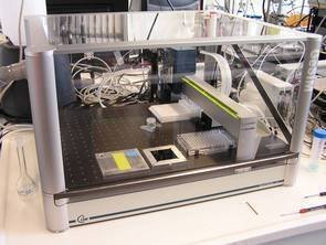 Fig. 1: Photo of the Nano-Plotter NP2.1 Fig. 1: Photo of the Nano-Plotter NP2.1