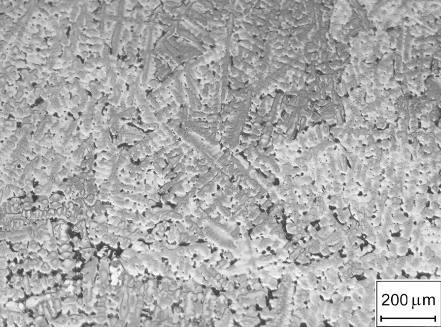 As-cast microstructure of a weight reduced Fe-Mn-Al-C "Triplex" steel As-cast microstructure of a weight reduced Fe-Mn-Al-C "Triplex" steel