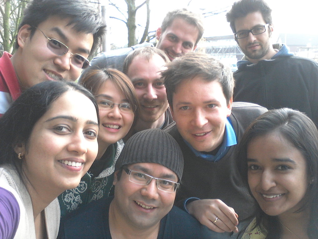 iForce Team (from left to right) - Buddha Shrestha (now at University of Montreal), Theodoros Baimpos, Winnie Chen, William Cheng, Markus Valtiner, Sangeetha Raman (guest researcher), Philipp Stock, Sadhanaa Buvaneswaran, Thomas Utzig, Qingyun Hu (not in the picture).