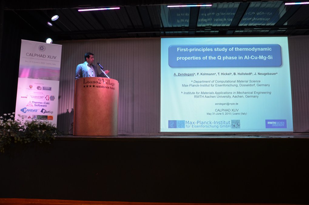 Ali Zendegani at the CALPHAD XLIV in Loano, Italy. Ali Zendegani at the CALPHAD XLIV in Loano, Italy.