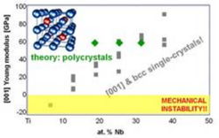 Young modulus of Ti-Nb alloys based on a homogenization approach
