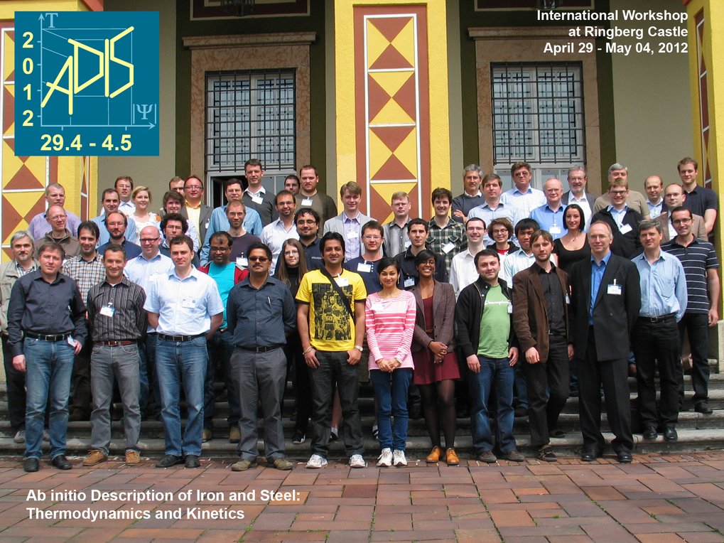 The participants of the fourth international workshop ADIS 2012: Thermodynamics and Kinetics