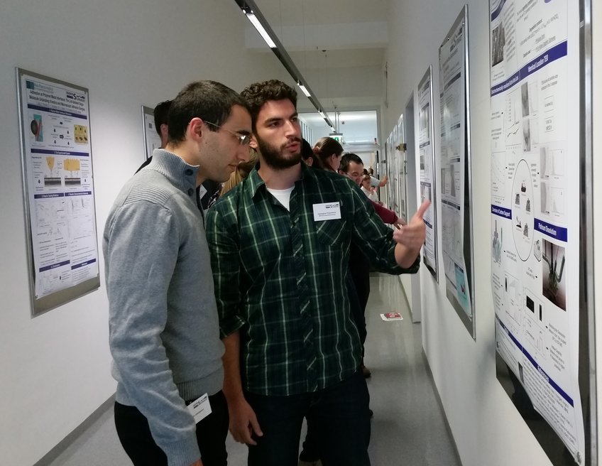 Posterpräsentation während eines IMPRS-SurMat Workshops 2015. Posterpräsentation während eines IMPRS-SurMat Workshops 2015.