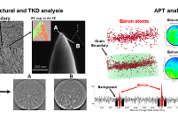 Boron Segregation at grain boundaries in Co-9Al-9W-0.005B alloy