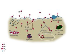Hydrogen mechanisms in metals