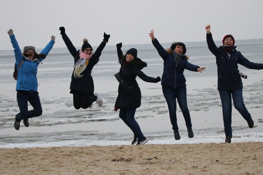 …and enjoying the retreat. …and enjoying the retreat.