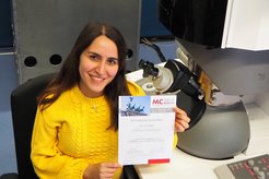 Rasa Changizi has won the image competition at the "Microscopy Conference 2019."