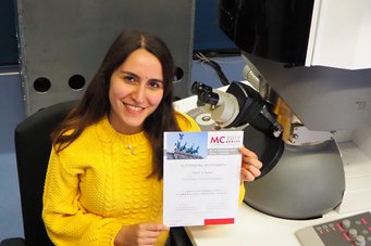 Rasa Changizi has won the image competition at the "Microscopy Conference 2019." Rasa Changizi has won the image competition at the "Microscopy Conference 2019."