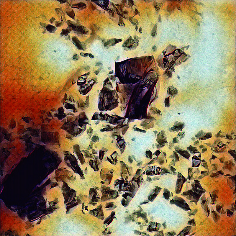 "Battle of Oxides":Transmissionselektronenmikroskop-Aufnahme von Kalium-Calcium-Niob-Oxid-Partikeln.