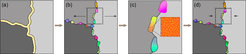 Schematics of grain boundary segregation engineering in additive manufacturing of a high entropy alloy
