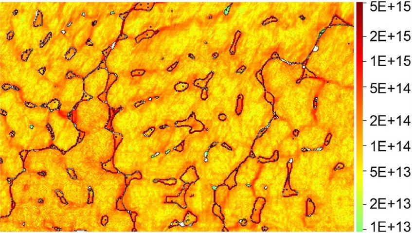 Mapping of the geometrically necessary dislocations by using high resolution EBSD in additive manufactuing of a high entropy alloy Mapping of the geometrically necessary dislocations by using high resolution EBSD in additive manufactuing of a high entropy alloy