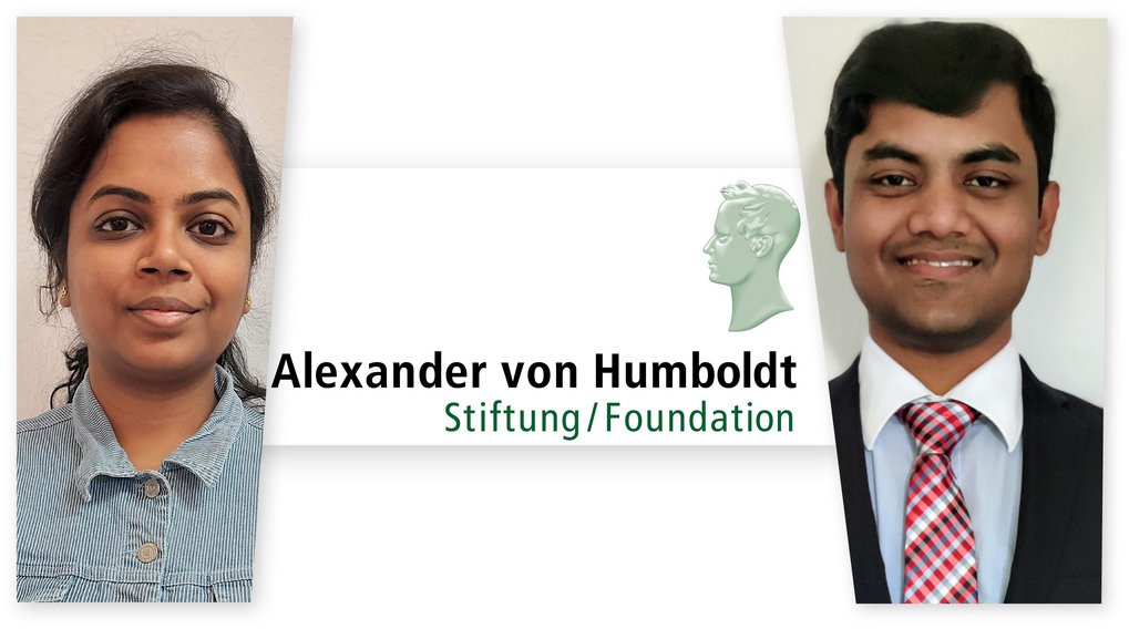 Humboldt-Stiftung zeichnet Dr. Ankita Mahajan (links) und Dr. Sravan Kumar aus. Die ausgezeichneten Postdocs werden am Max-Planck-Institut für Eisenforschung ihre Arbeit im Bereich der industriellen CO2-Reduktion und dem Leichtbau fortsetzen. Humboldt-Stiftung zeichnet Dr. Ankita Mahajan (links) und Dr. Sravan Kumar aus. Die ausgezeichneten Postdocs werden am Max-Planck-Institut für Eisenforschung ihre Arbeit im Bereich der industriellen CO2-Reduktion und dem Leichtbau fortsetzen.