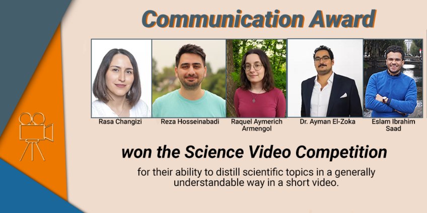 Die Gewinner*innen (vlnr): Rasa Changizi, Reza Hosseinabadi, Raquel Aymerich Armengol, Dr. Ayman El-Zoka, Eslam Ibrahim Saad Die Gewinner*innen (vlnr): Rasa Changizi, Reza Hosseinabadi, Raquel Aymerich Armengol, Dr. Ayman El-Zoka, Eslam Ibrahim Saad