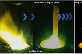 Hybrid hydrogen-based reduction of iron ores
