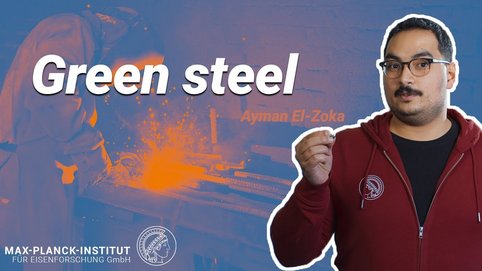 To produce 1 ton of conventional steel, 2 tons of carbon dioxide are emitted. The worldwide steel industry is thus responsible for 8% of the total CO<sub>2</sub> emissions. How to cut those emissions and do a huge step towards a climate friendly steel industry?<br />Ayman El-Zoka explains the challenges researchers face and their approach to use hydrogen instead of carbon to produce green steel.