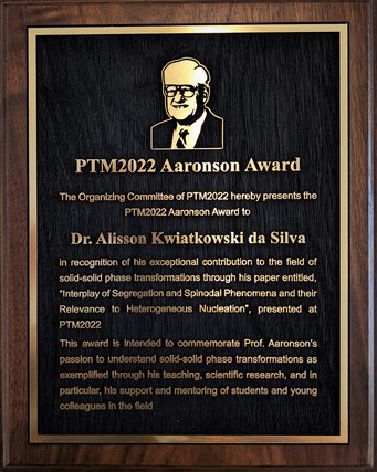 The Aaronson award The Aaronson award