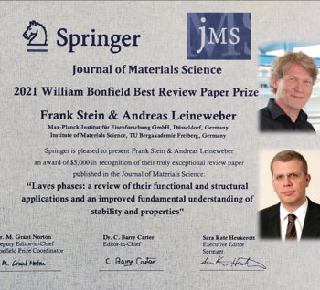 William Bonfield  Best Review Paper Prize 2021