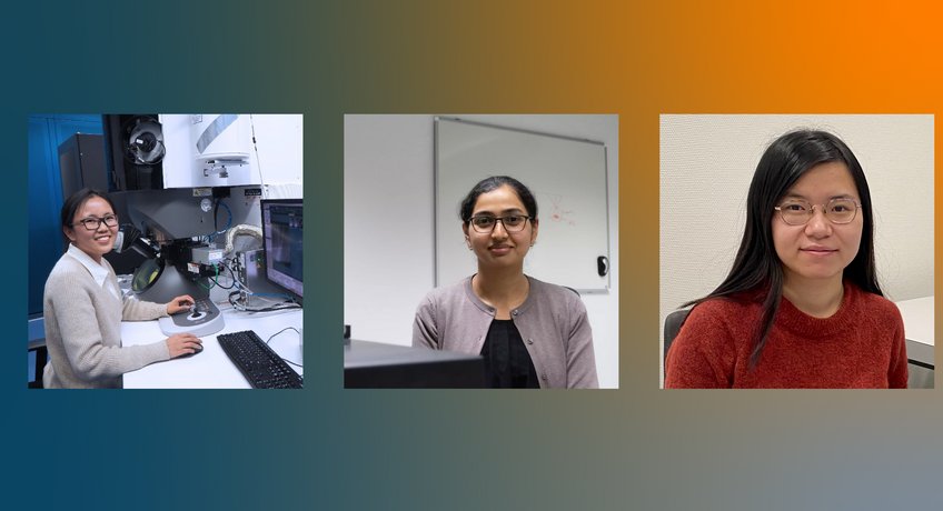 Dr. Ningyan Cheng, Dr. Dipali Sonawane and Dr. Jing Yang (from left to right) Dr. Ningyan Cheng, Dr. Dipali Sonawane and Dr. Jing Yang (from left to right)