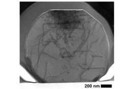 Dynamic thermomechanical testing of dewetted microparticles
