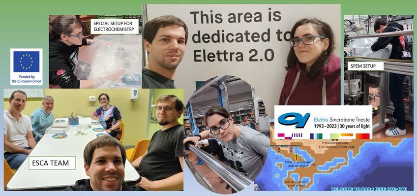 5.10.2024 - We would like to thank the team of ESCAMicroscopy beam line (Dr Luca Gregoratti, Dr Matteo Amati, Dr Zygmunt Milosc, Marco Fant) for hosting us for our measurements at Elettra Sincrotrone Trieste. This time we performed electrochemistry experiments in the glove box within my CryoFusion project funded by the European Commission. I would also like to thank my colleague Dr.-Ing. Matic Jovičević-Klug for helping me with my measurements. 😀 👩🔬 👨🔬 🔬 5.10.2024 - We would like to thank the team of ESCAMicroscopy beam line (Dr Luca Gregoratti, Dr Matteo Amati, Dr Zygmunt Milosc, Marco Fant) for hosting us for our measurements at Elettra Sincrotrone Trieste. This time we performed electrochemistry experiments in the glove box within my CryoFusion project funded by the European Commission. I would also like to thank my colleague Dr.-Ing. Matic Jovičević-Klug for helping me with my measurements. 😀 👩🔬 👨🔬 🔬