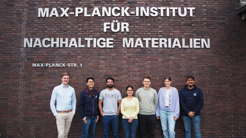 The Thermo-Chemomechanics and Interfaces group of Dr. Kanjilal. Feb 2025 Members of the group outside in front of the institute