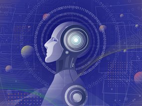 Illustration of a roboter head