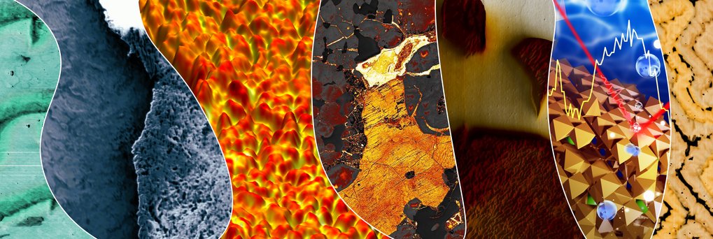 Abstract textures in bright colours