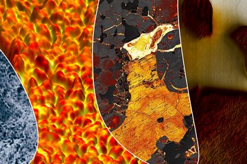 Abstract textures in bright colours