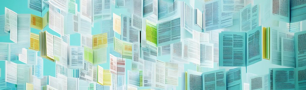 Symbolic illustration of publications in scientific journals. AI generated.