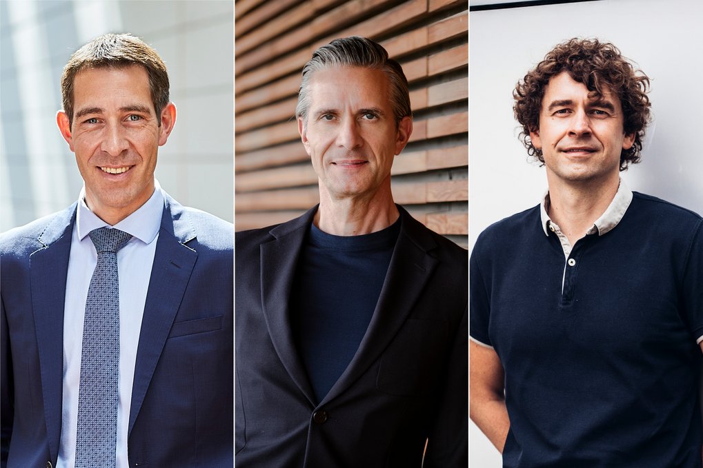 Die Leibniz-Preisträger 2026 von links nach rechts: Klaus Blaum, Christian Doeller und Johannes Krause.