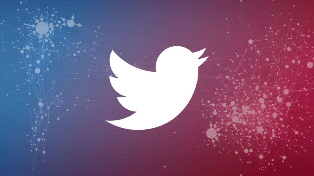 Twitter-Bird /X-Logo vor farbigem HIntergrund