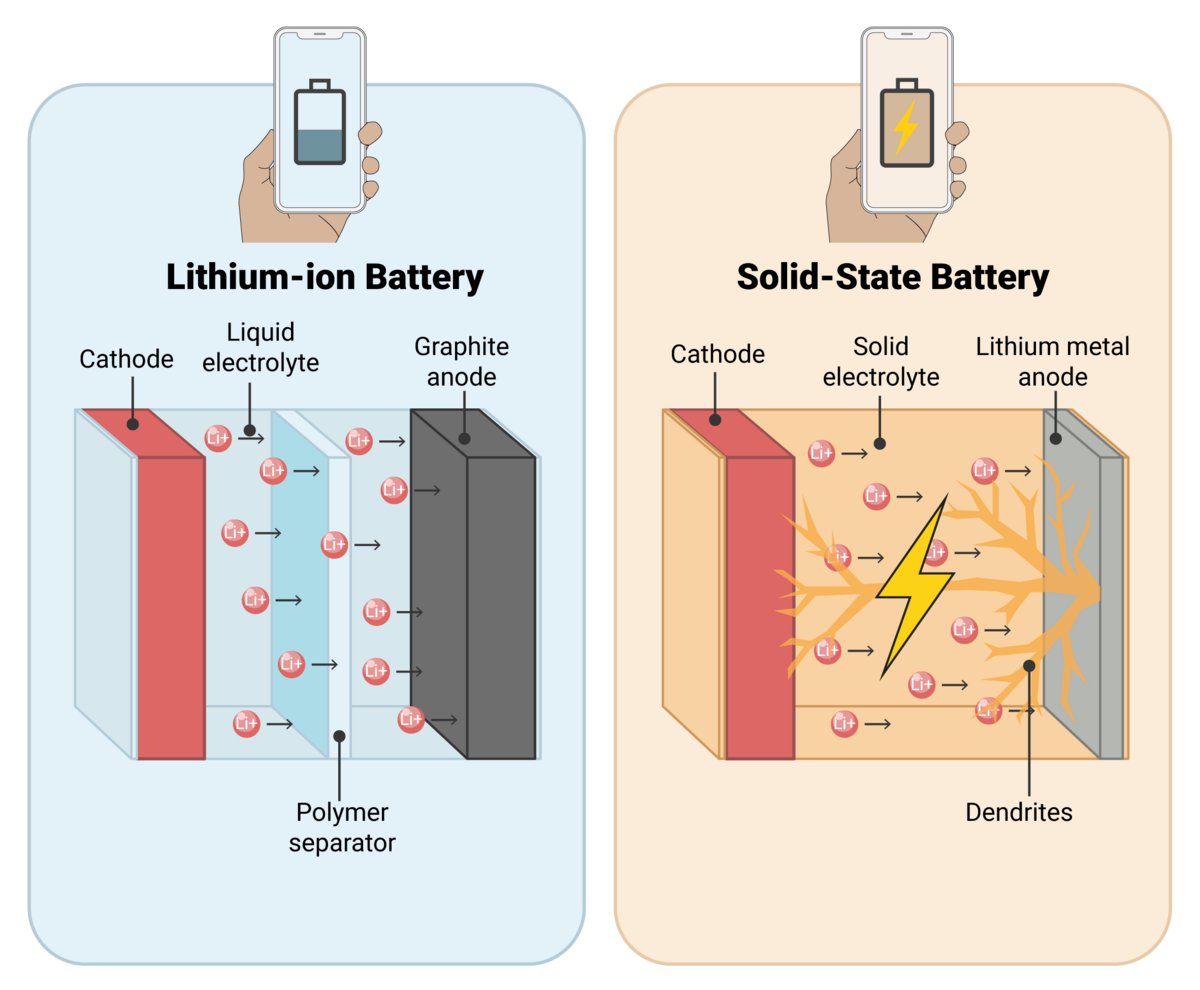 Understanding the short circuit in solid-state batteries