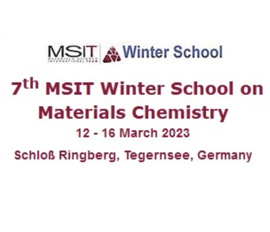 “7th MSIT Winter School on Materials Chemistry”